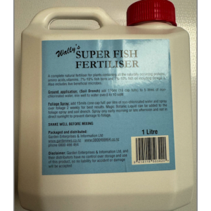 Wallys Super Liquid Fish Fertiliser Plus 1 litre | Plant Nutrition