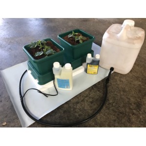 Basic Twin Pot Hydro Fow Growing Kit | Wallys Hydro Flow Growing materials