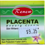 Renew Placenta Cream 15grams | Well Being  Products | Cleaning and Toilet Essentials  | SOAPS:COSMETICS:HEALTH